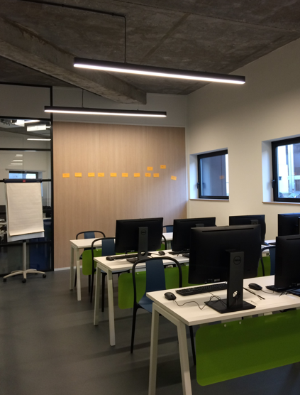Suspension Spaceline pour plafond non démontable éclairage direct